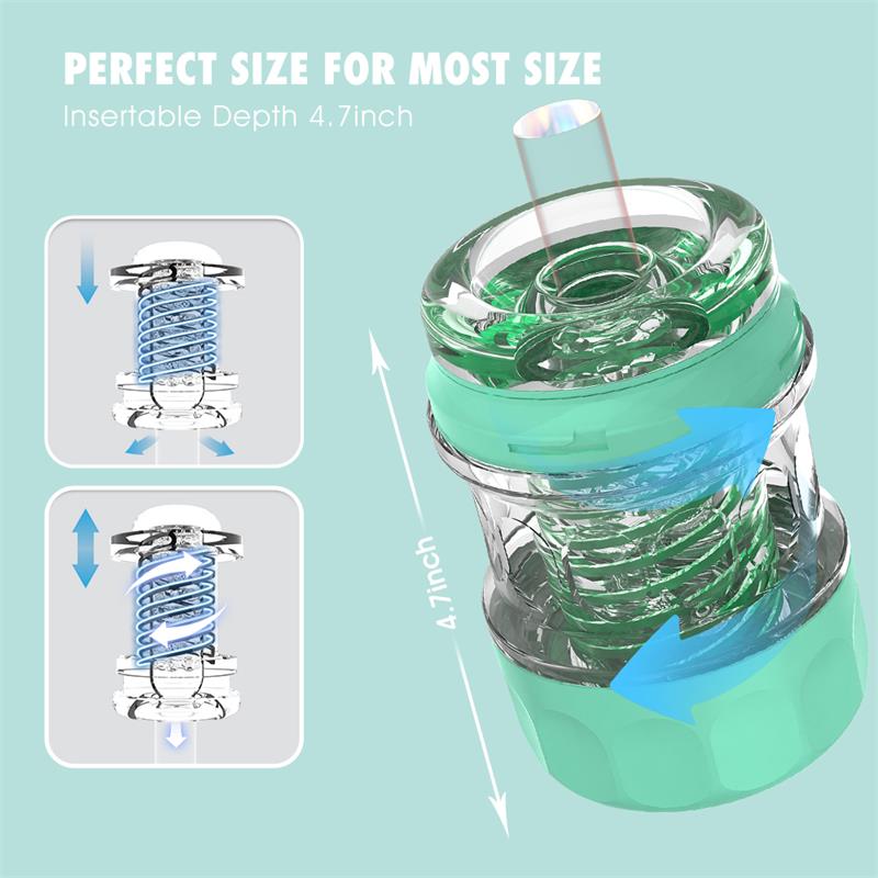 CHISA - SPIRAL SUPPLE MASTURBATOR GREEN