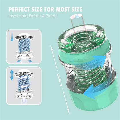 CHISA - SPIRAL SUPPLE MASTURBATOR GREEN