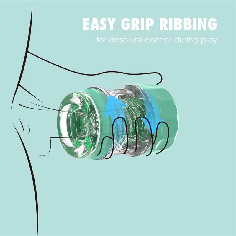 CHISA - SPIRAL SUPPLE MASTURBATOR GREEN