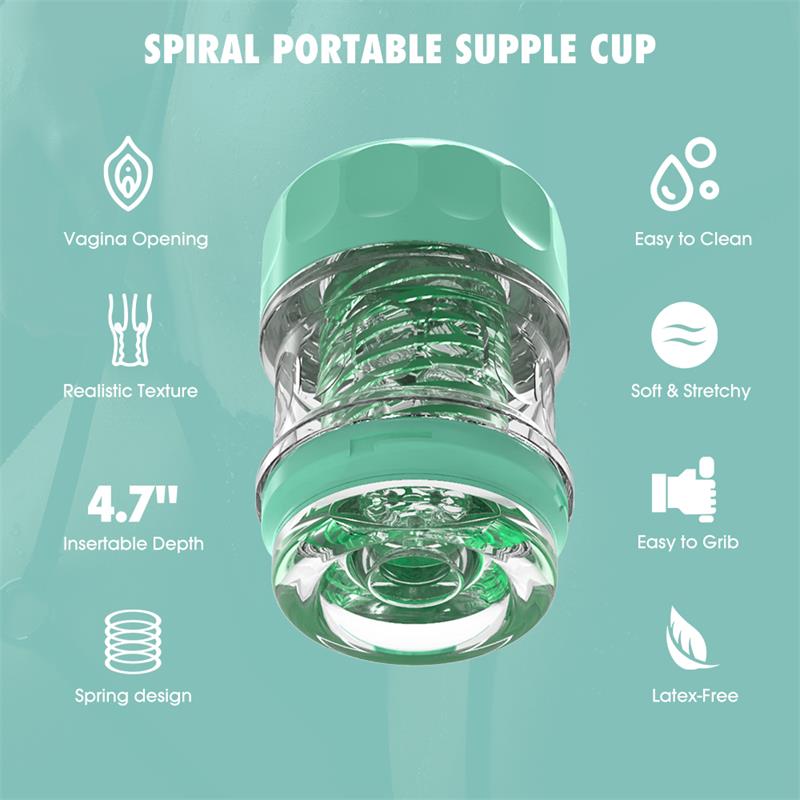 CHISA - SPIRAL SUPPLE MASTURBATOR GREEN