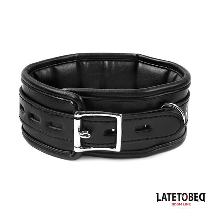 LATETOBED BDSM LINE - SPONGE COLLAR WITH LEASH