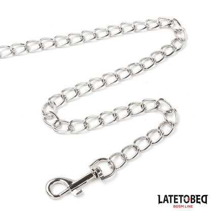 LATETOBED BDSM LINE - SPONGE COLLAR WITH LEASH