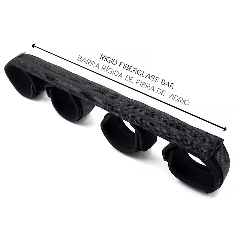 LATETOBED BDSM LINE - SPREADER BAR WITH RIGID BAR AND SOFT CUFFS