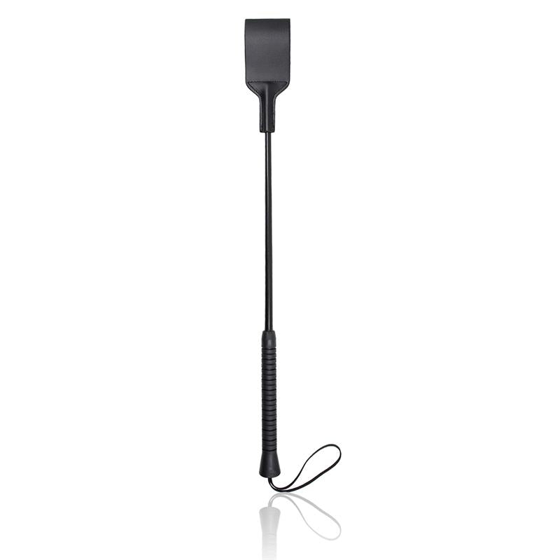 LATETOBED BDSM LINE - SQUARE RIDING CROP WITH SILVER STUDS 53 CM