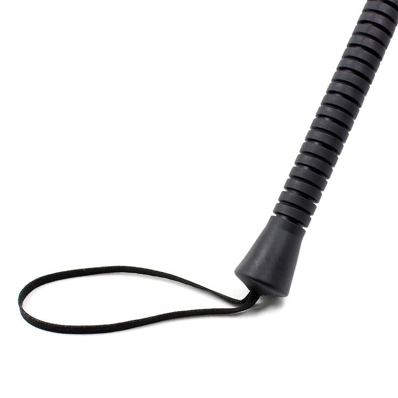 LATETOBED BDSM LINE - SQUARE RIDING CROP WITH SILVER STUDS 53 CM