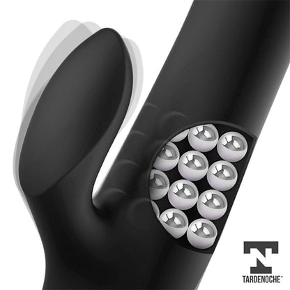 TARDENOCHE - SQUIDY VIBE WITH THRUSTING MOVEMENT AND ROTATING BEADS USB SILICONE