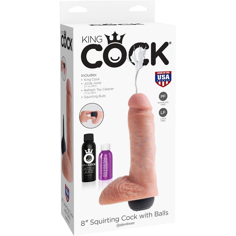 KING COCK - SQUIRTING REASLITIC DILDO 8