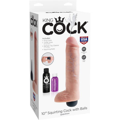 KING COCK - SQUIRTING REASLITIC DILDO WITH TESTICLES 10