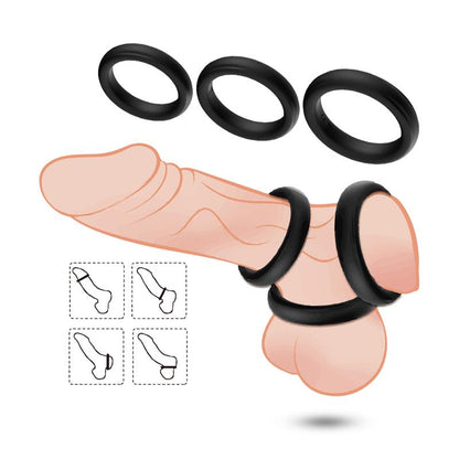 URBAN SKY - ST OF 3 PENIS RINGS