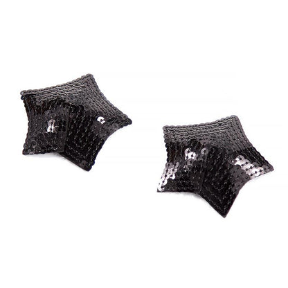 LATETOBED BDSM LINE - STAR NIPPLE COVERS WITH BLACK SEQUINS