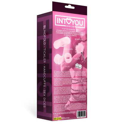 INTOYOU BDSM LINE - STARTERS BONDAGE SET 4 PIECES PINK