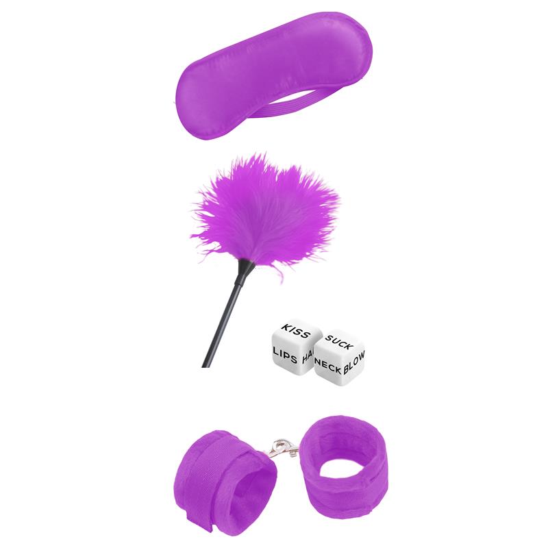 INTOYOU BDSM LINE - STARTERS BONDAGE SET 4 PIECES PURPLE