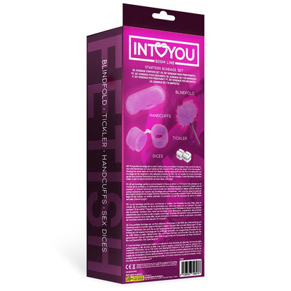 INTOYOU BDSM LINE - STARTERS BONDAGE SET 4 PIECES PURPLE