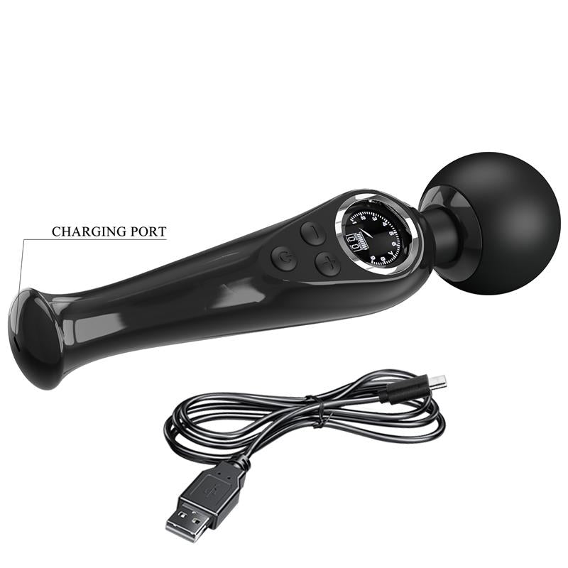 PRETTYLOVE - STAVROS THE GREAT WAND WITH DIGITAL SCREEN BLACK