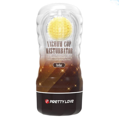 PRETTYLOVE - STELLAR BALL-ROLLING MASTURBATOR CUP YELLOW