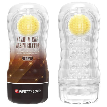 PRETTYLOVE - STELLAR BALL-ROLLING MASTURBATOR CUP YELLOW