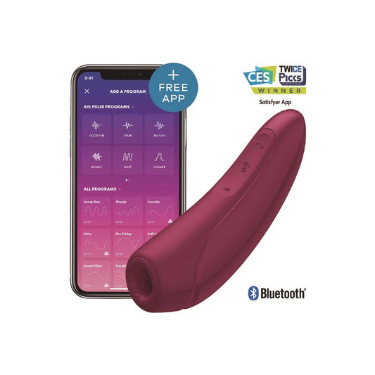 SATISFYER - STIMULADOR CURVY 1+ ROSE RED