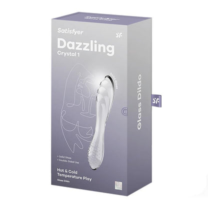 SATISFYER - ESTIMULADOR DE CRISTAL DAZZLING CRYSTAL 1 HOT AND COLD TRANSPARENTE