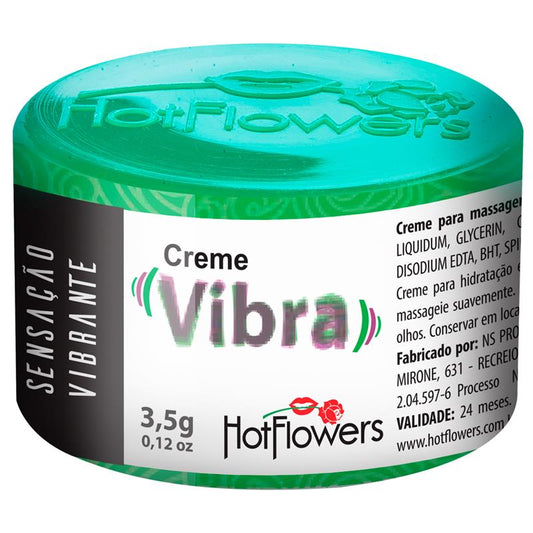 HOT FLOWERS - STIMULATING CREAM VIBRATION EFFECT UNISEX