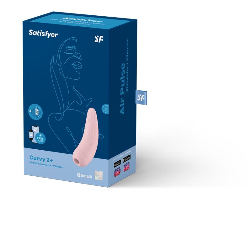 SATISFYER - STIMULATOR CURVY 2+ PINK