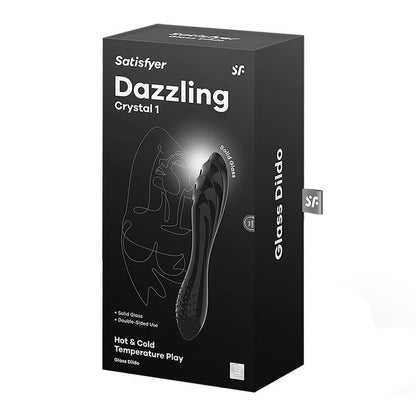 SATISFYER - STIMULATOR DAZZLING CRYSTAL 1 HOT AND COLD BLACK