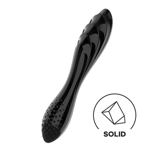 SATISFYER - STIMULATOR DAZZLING CRYSTAL 1 HOT AND COLD BLACK
