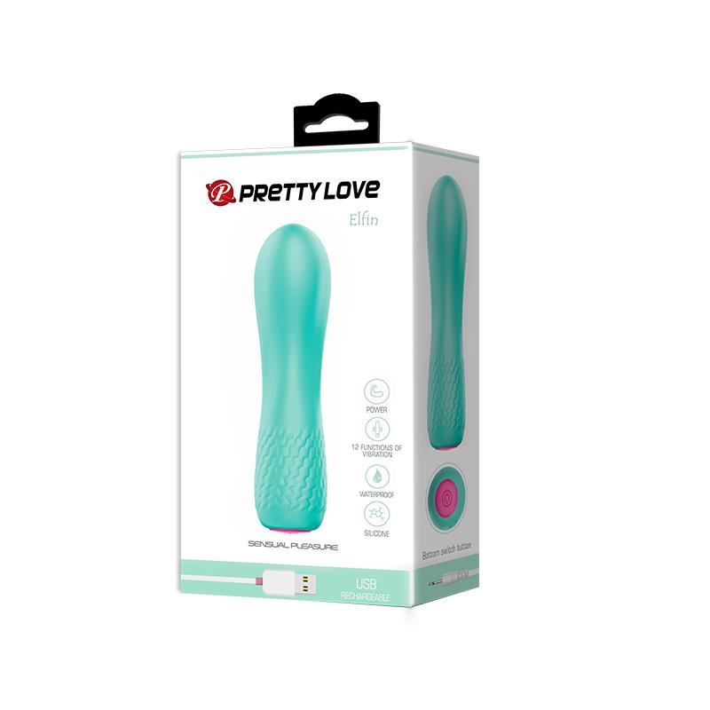 PRETTYLOVE - STIMULATOR ELFIN SILICONE 11.9 X 3 CM