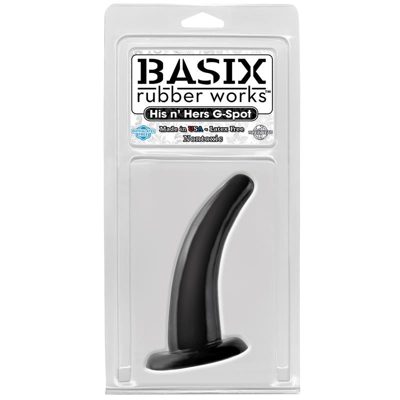 BASIX RUBBER WORKS - STIMULATOR HIS AND HERS G SPOT BLACK