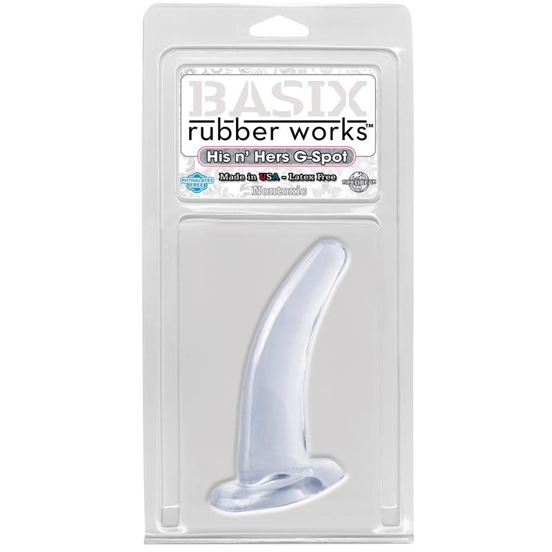 BASIX RUBBER WORKS - STIMULATOR HIS AND HERS G SPOT CLEAR