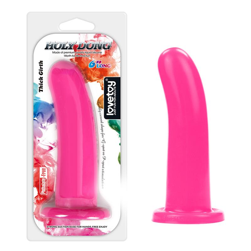 LOVETOY - STIMULATOR HOLY DONG 6 LIQUID SILICONE PINK