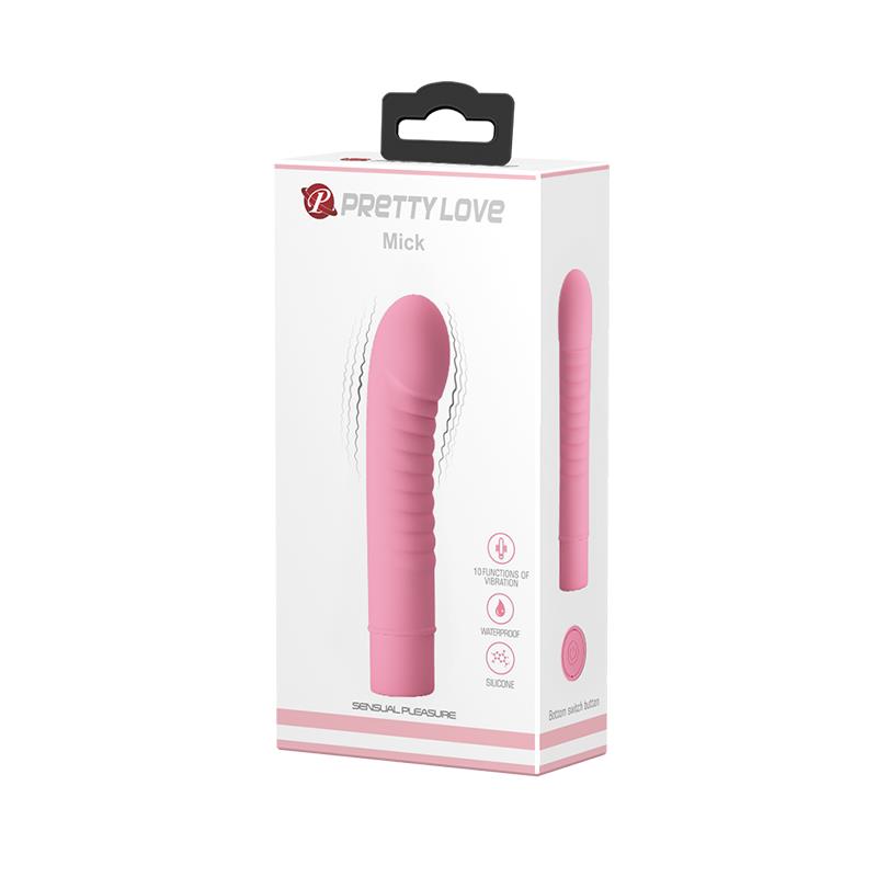 PRETTY LOVE - STIMULATOR MICK SILICONE PINK