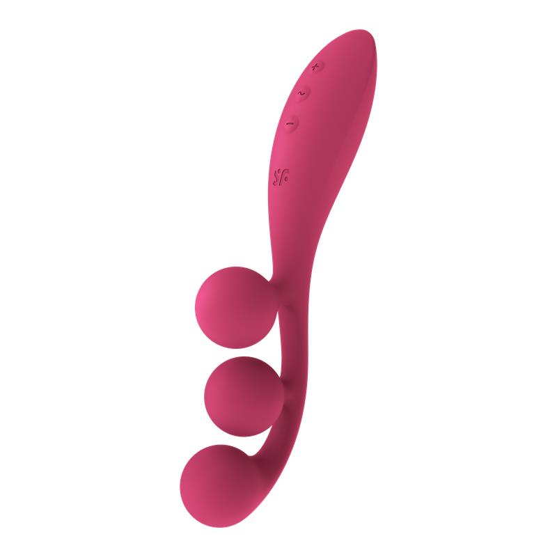 SATISFYER - TRI BALL 1 MULTI VIBRATOR RED