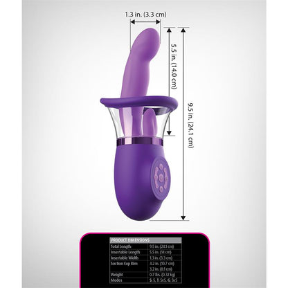 FANTASY FOR HER - STIMULATOR WITH TONGE AND SUCTION ULTIMATE PLEASURE PRO PLUS