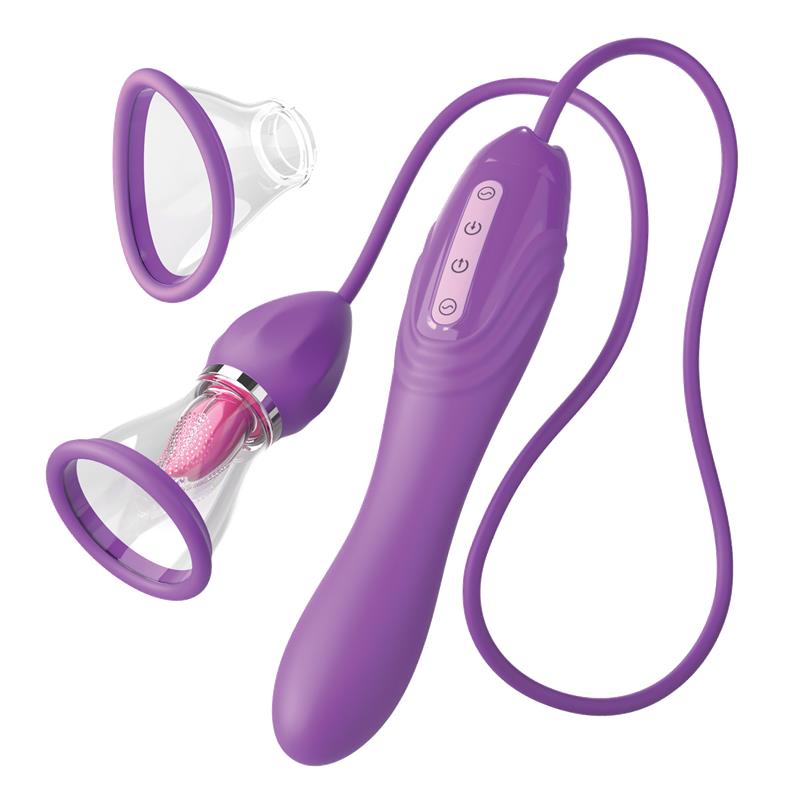 FANTASY FOR HER - STIMULATOR WITH TONGUE, SUCTION AND VIBRATION  HER ULTIMATE PLEASURE MAX