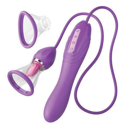 FANTASY FOR HER - STIMULATOR WITH TONGUE, SUCTION AND VIBRATION  HER ULTIMATE PLEASURE MAX