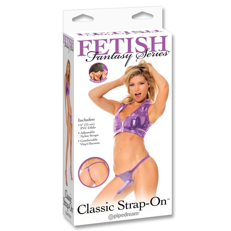 FETISH FANTASY SERIES - STRAP ON AND HARNESS PURPLE