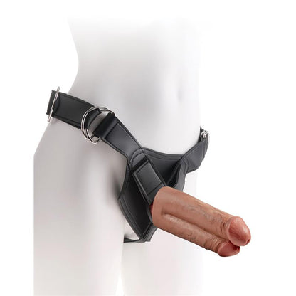 KING COCK - STRAP-ON HARNESS TWO COCKS ONE HOLE 7 TAN