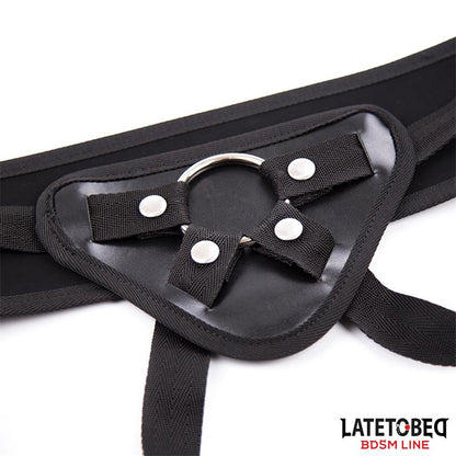 LATETOBED BDSM LINE - STRAP-ON HARNESS WIDE BELT ADJUSTABLE