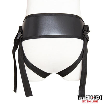 LATETOBED BDSM LINE - STRAP-ON HARNESS WIDE BELT ADJUSTABLE