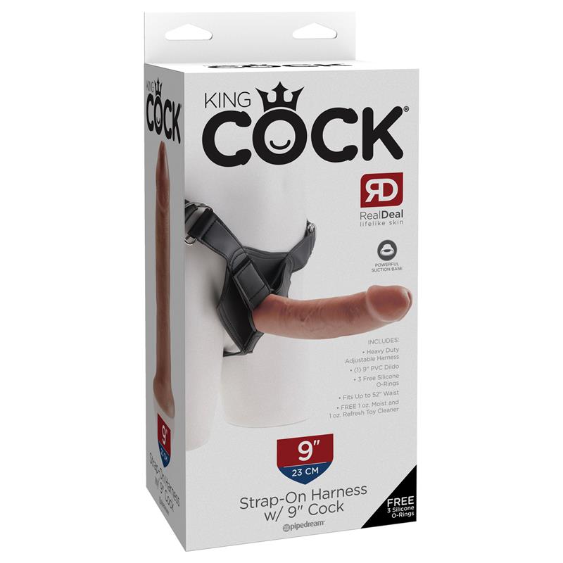 KING COCK - STRAP-ON HARNESS WITH DILDO 9 TAN