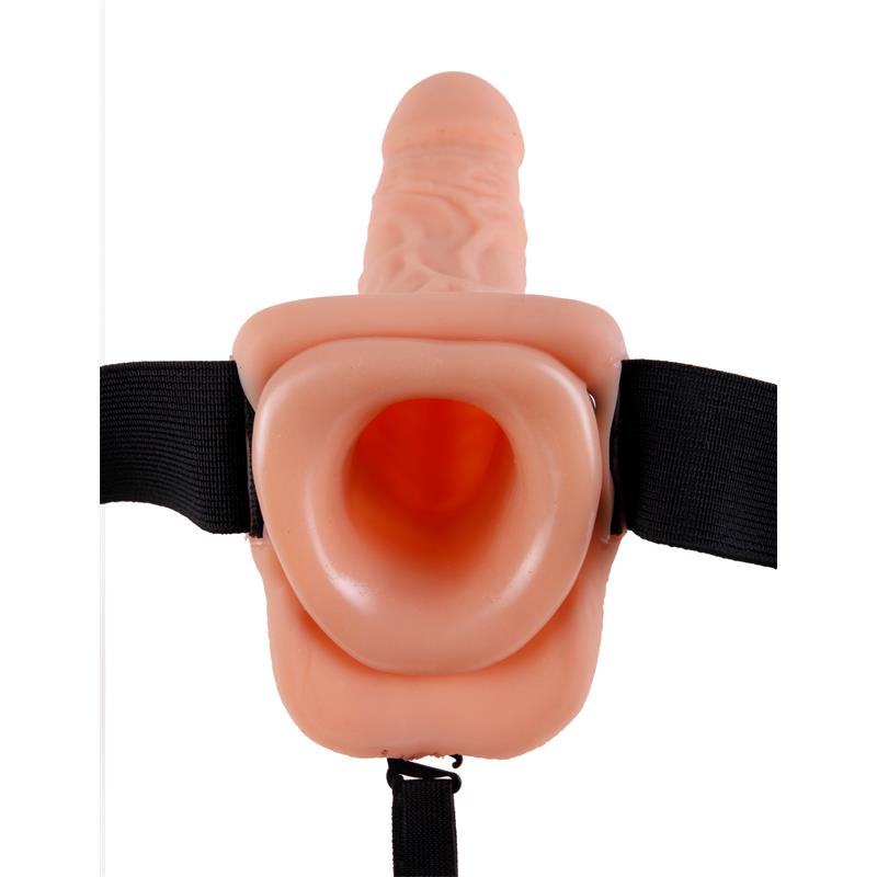 FETISH FANTASY SERIES - STRAP-ON HOLLOW DILDO 7 FLESH