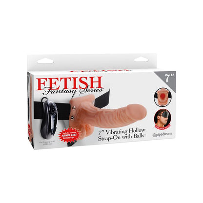 FETISH FANTASY SERIES - STRAP-ON VIBRATING HOLLOW DILDO 7