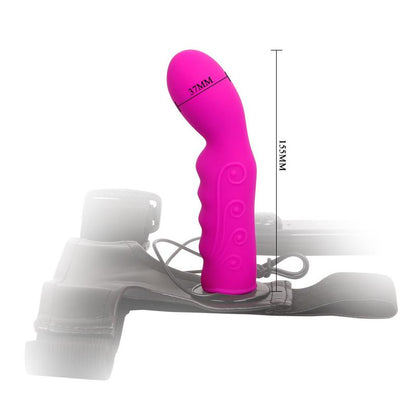 BAILE - STRAP-ON WITH DILDO PURPLE 15.5 CM