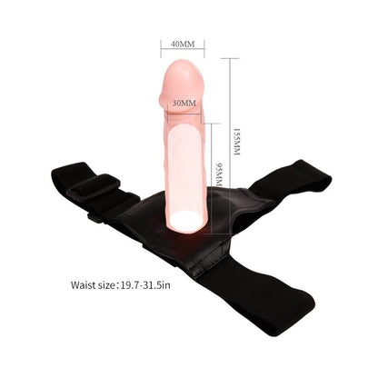 BAILE - STRAP-ON WITH HOLLOW DILDO 16 CM