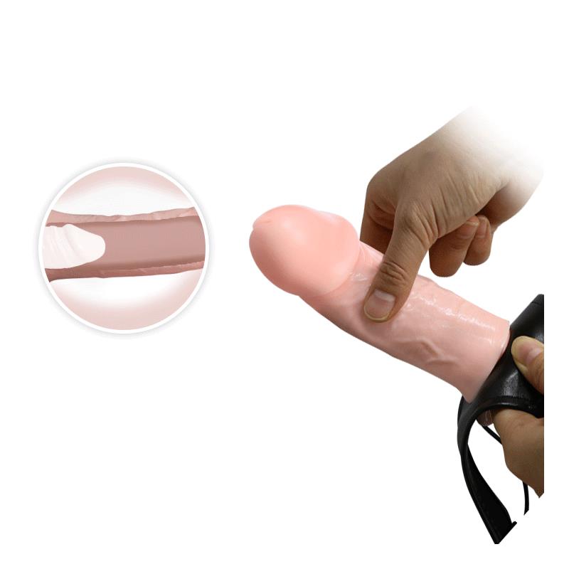 BAILE - STRAP-ON WITH HOLLOW DILDO 16 CM