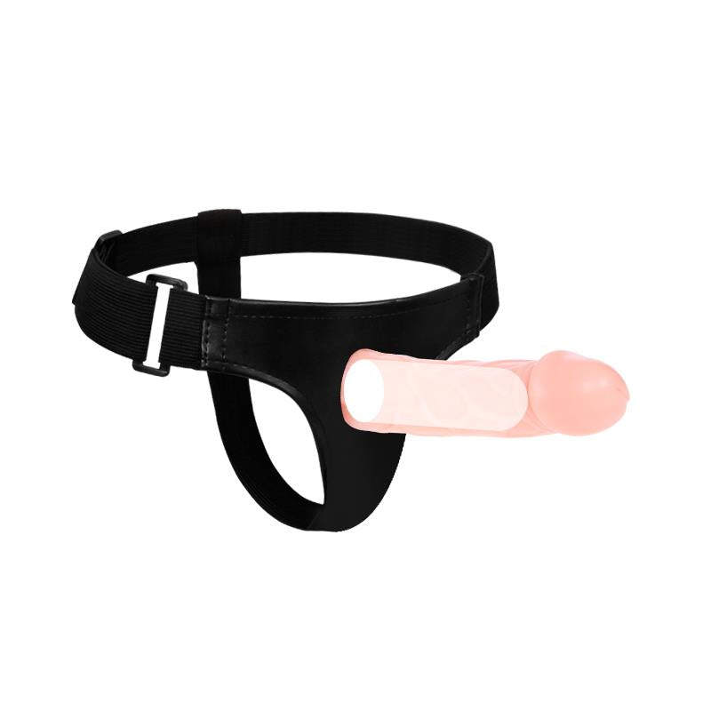 BAILE - STRAP-ON WITH HOLLOW DILDO 16 CM
