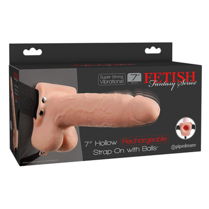 FETISH FANTASY SERIES - STRAP-ON WITH HOLLOW DILDO WITH VIBRATION 7