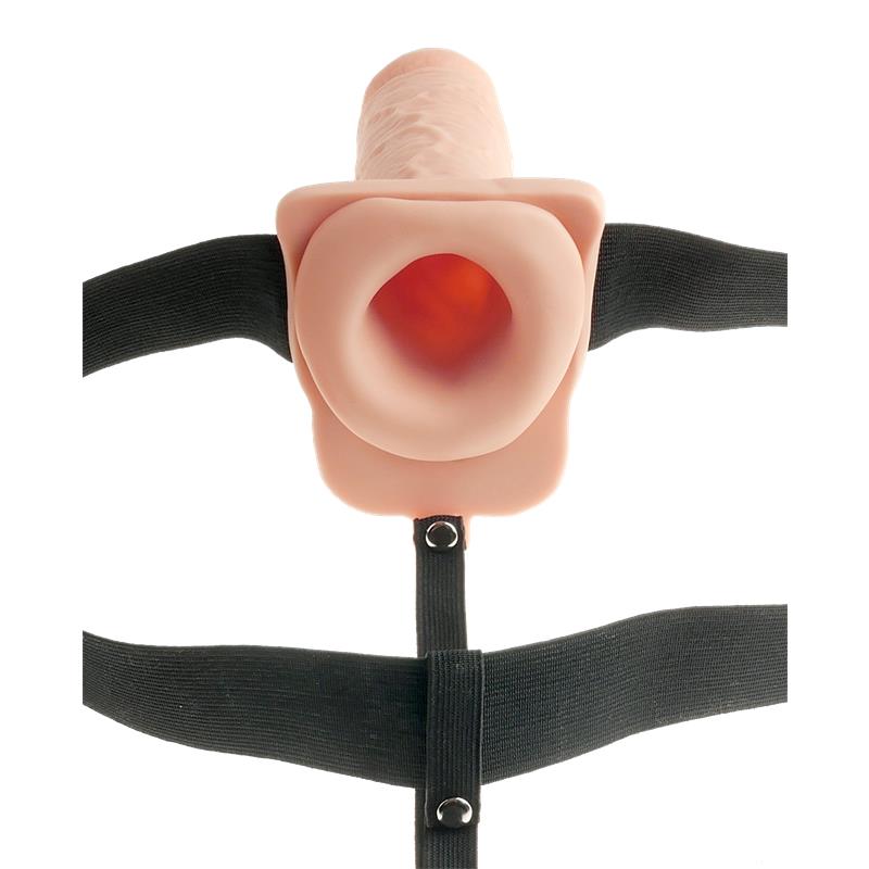 FETISH FANTASY SERIES - STRAP-ON WITH HOLLOW DILDO WITH VIBRATION 7