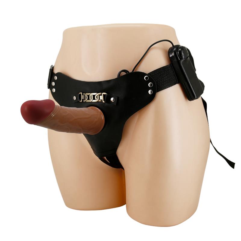 PRETTYLOVE - STRAP-ON WITH HOLOW DILDO, VIBRATION AND REMOTE CONTROL STARKS