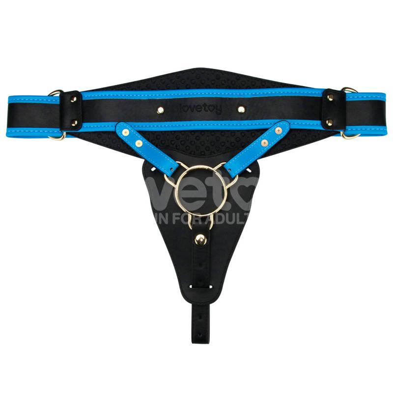 LOVETOY - STRAP ON WITH VIBRATING DILDO 8.5